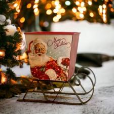 Vintage Santa Box Sled Small 