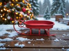 Red Metal Sled