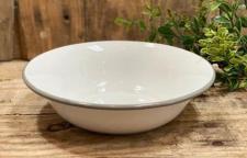 Gray Rim Soup Bowl 