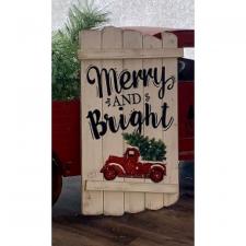 Merry & Bright Pallet Sign 