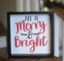 Merry and Bright Sign 
