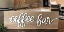 Metal Cutout Coffee Bar Sign 