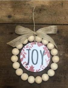 Joy Bead Ornament 