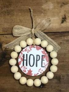 Hope Bead Ornament 