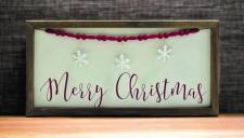 Merry Christmas Red Bead Sign 