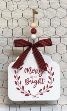 Happy Holidays Bead Ornament 