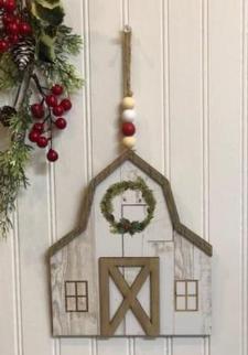 Barn Bead Hanger Ornament 