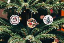 Merry Christmas Round Ornaments (3 Assorted)