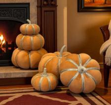 Orange Stacked Pumpkins