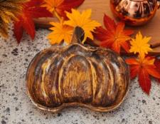 Pumpkin Wood Tray