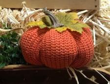 Orange Knit Pumpkin Medium 