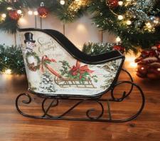 Seasons Greetings Vintage Sleigh