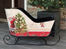 Vintage Santa Sled - Large 