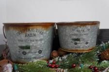 Christmas Tree Truck Buckets (set of 2)