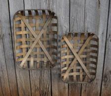 Tobacco Basket  Rectangle (Set of 2)