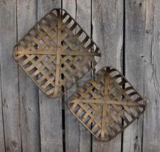 Tobacco Basket Square (Set of 2)