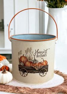 Harvest Blessings Wagon Bucket