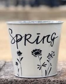 Black/White Spring Container 