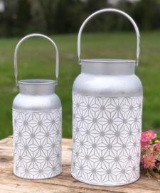 Starburst Designs Milk Cans (Set of 2)