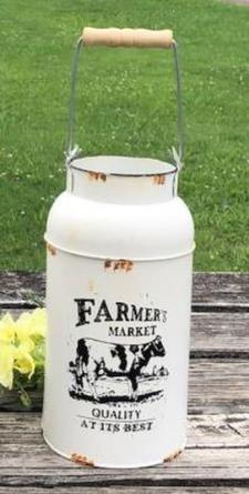 Lg. Farmers Market Milk Can 