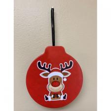 Rudolph Reindeer Tin Hinged Ornament 