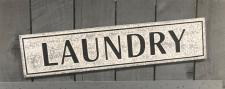 Laundry Metal Sign Long 