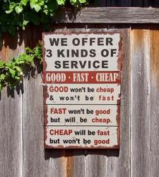 3 Kinds Of Service Tin Sign