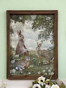 Vintage Bunny Wall Art