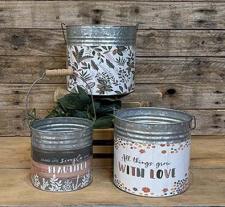 Botanical Buckets (Set of 3)