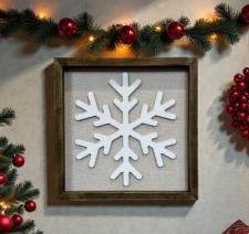 Snowflake Framed Wall Art