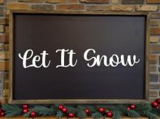 Let It Snow Framed Wall Art
