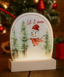 Snowman Tabletop Light