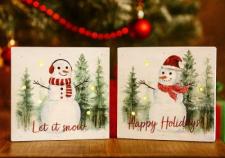 Snowman LED Blocks (2 Assorted)