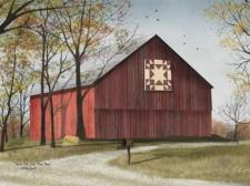 Amish Star Quilt Block Barn Canvas 