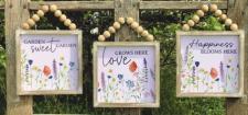 Flower Garden Signs (3 Assorted)