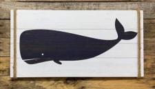 Black Whale Board Sign 