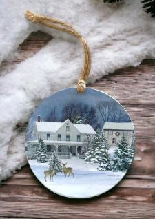 Winter House Ornament 
