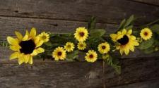 Yellow Sunflower Garland 
