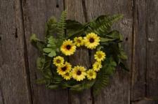 Yellow Sunflower Candle Ring 