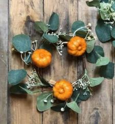 Eucalyptus Pumpkin Candle Ring 