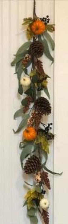 Eucalyptus Pumpkin Garland 