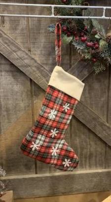 Red Plaid Stocking 