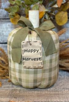 Happy Harvest Sage Pumpkin Tall