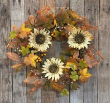 Fall Sunflower Wreath