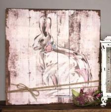 Bunny Wood Sign 